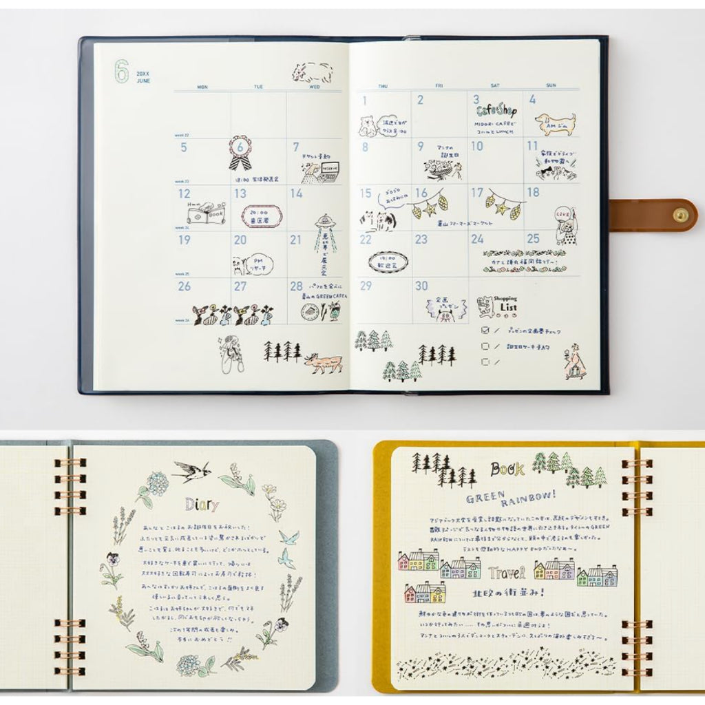 Midori Rotating Paintable Stamp with 8 Designs