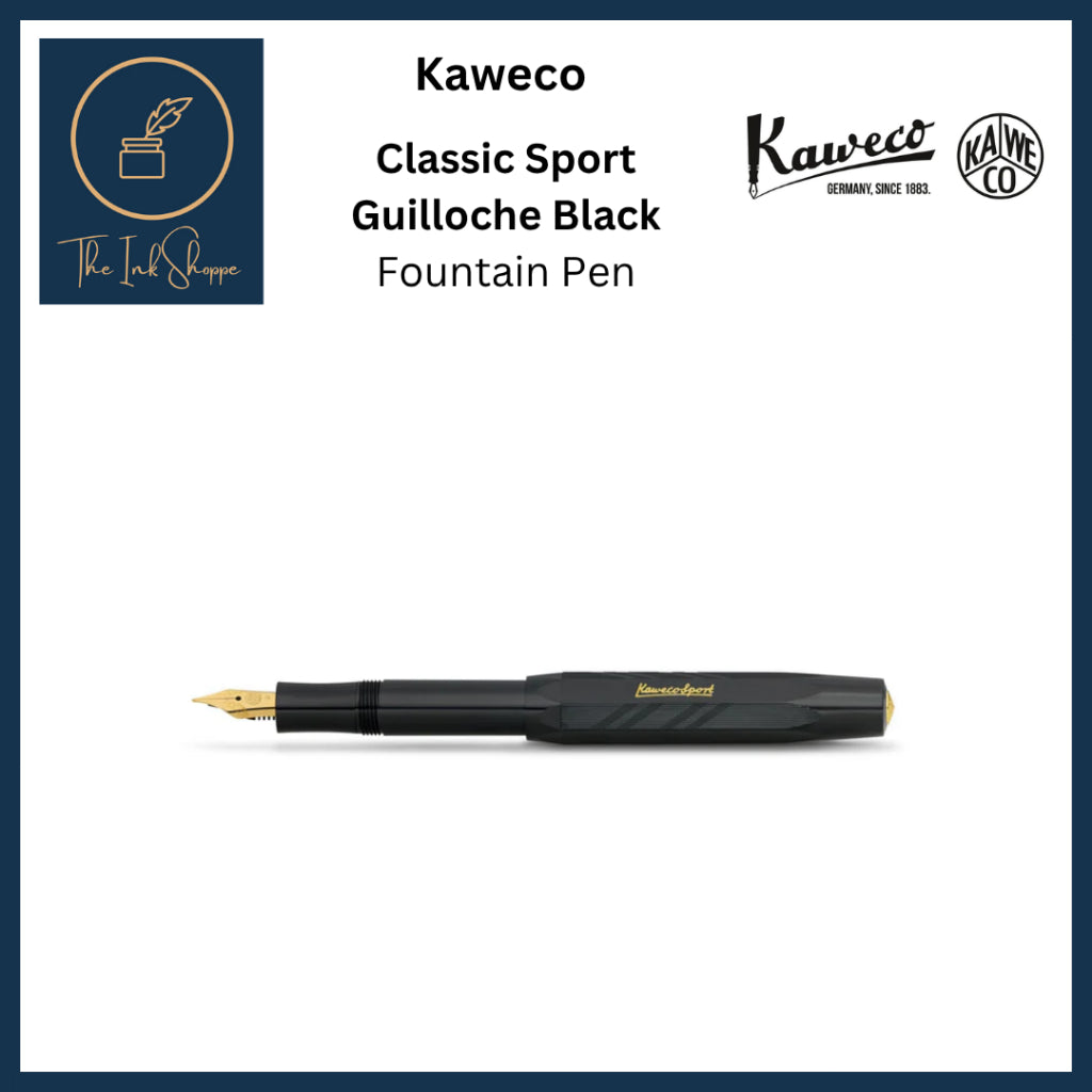 Kaweco Classic Sport Guilloche Black Fountain Pen