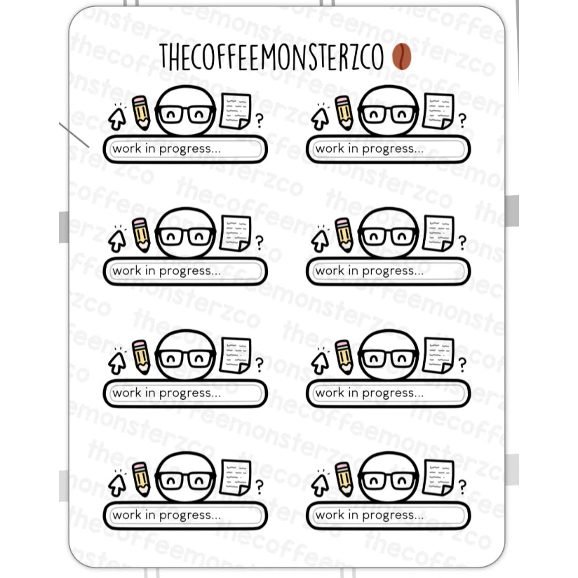 The Coffee Monsterz Co. Emoti Stickers