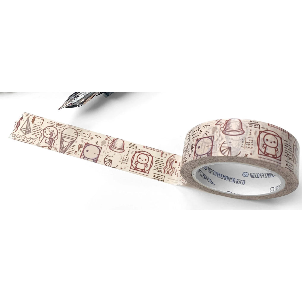The Coffee Monsterz Co. Washi Tape FULL ROLL