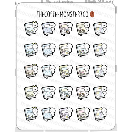 The Coffee Monsterz Co. Emoti Stickers