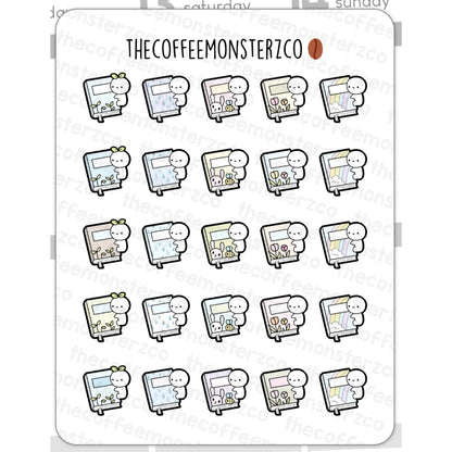 The Coffee Monsterz Co. Emoti Stickers