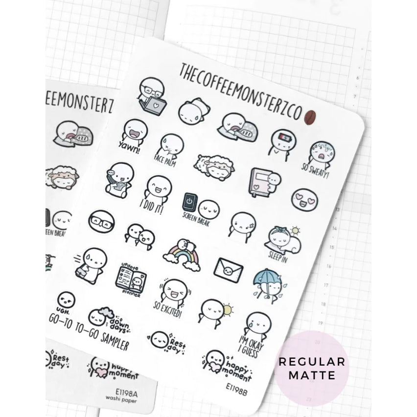 The Coffee Monsterz Co. Sticker Sheet