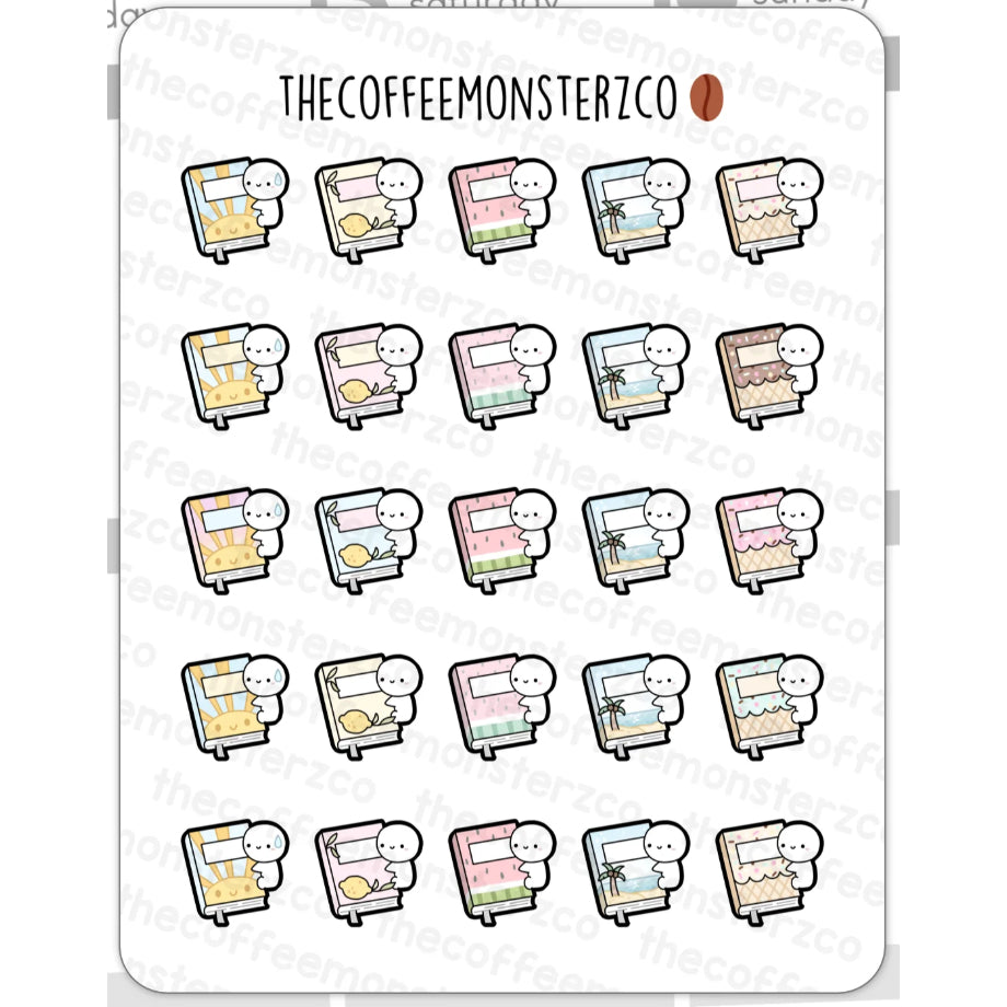 The Coffee Monsterz Co. Emoti Stickers