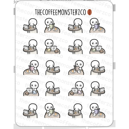 The Coffee Monsterz Co. Emoti Stickers