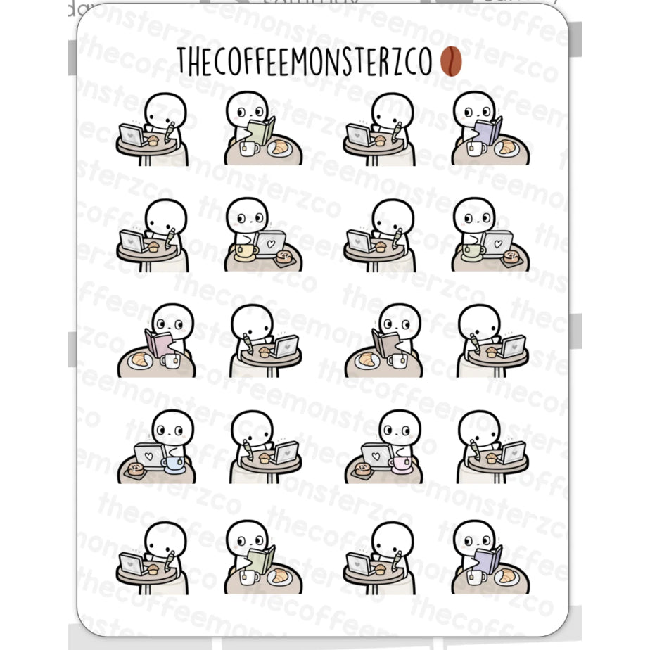 The Coffee Monsterz Co. Emoti Stickers