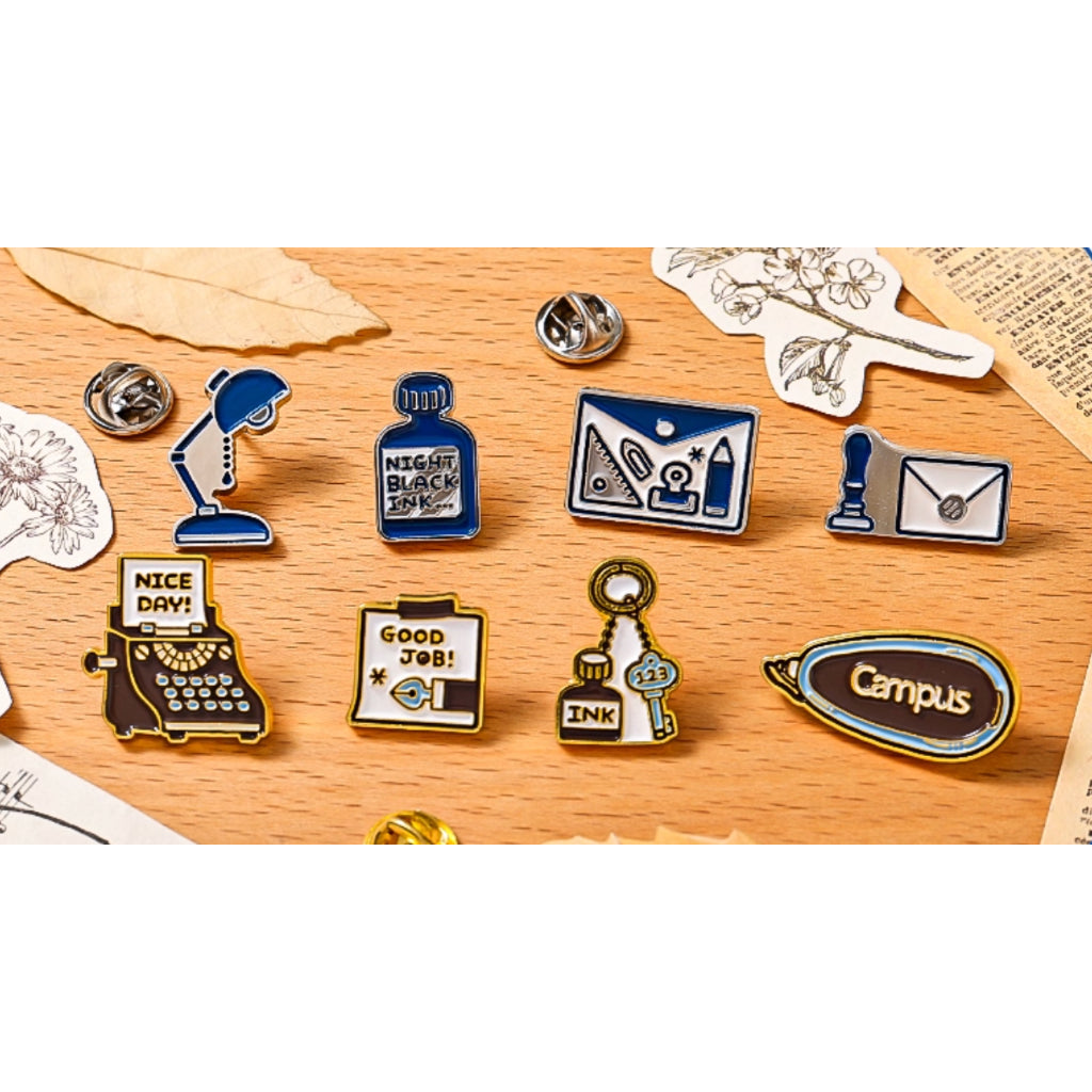 Kokuyo Campus x Eric Enamel Pin Set of 3 Pins