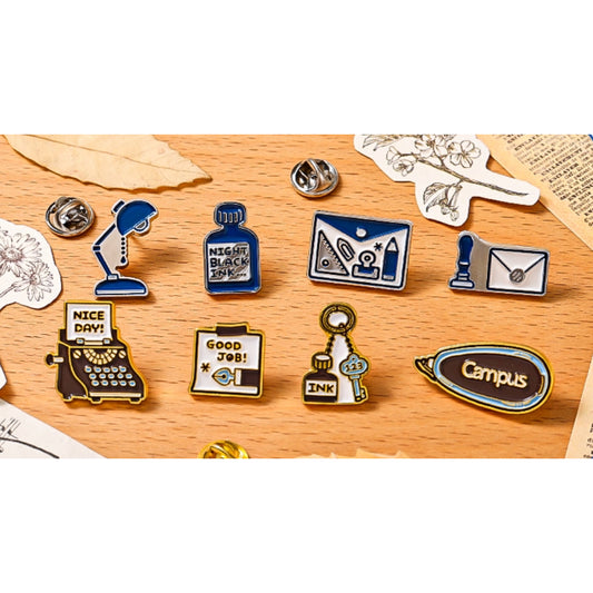 Kokuyo Campus x Eric Enamel Pin Set of 3 Pins