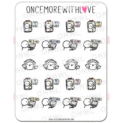 ONCE MORE WITH LOVE Sticker Sheet