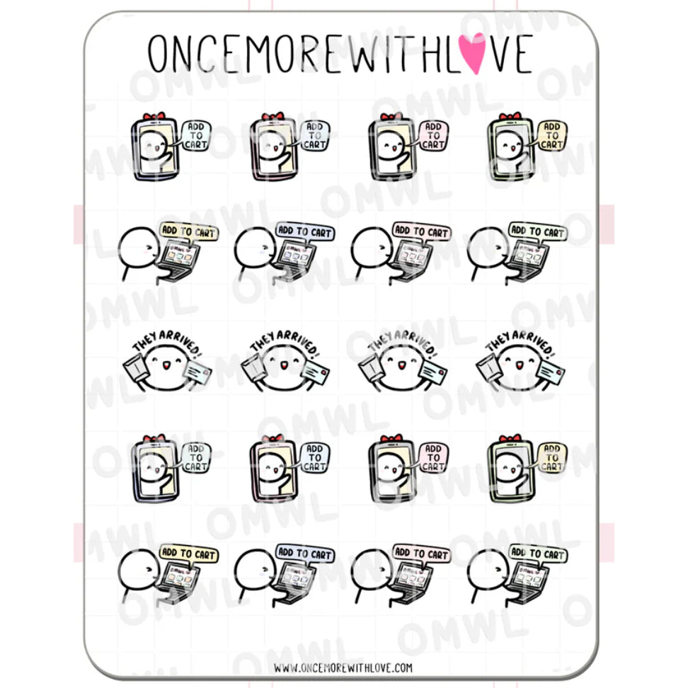ONCE MORE WITH LOVE Sticker Sheet