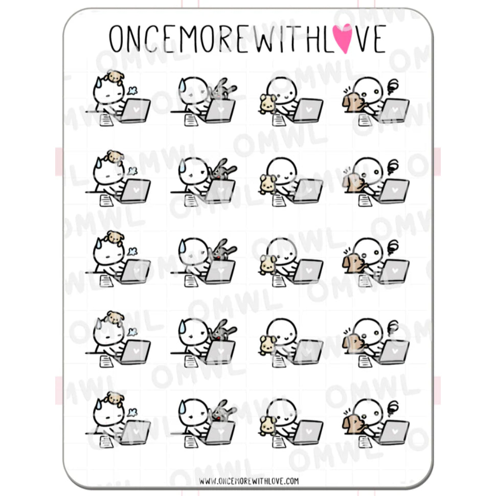 ONCE MORE WITH LOVE Sticker Sheet