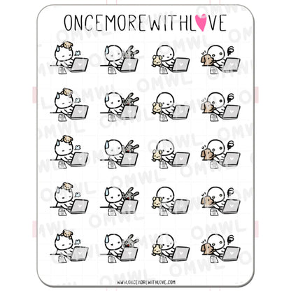 ONCE MORE WITH LOVE Sticker Sheet