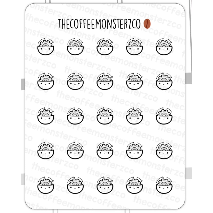 The Coffee Monsterz Co. Emoti Stickers