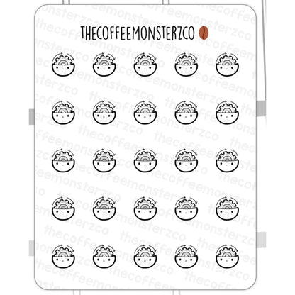 The Coffee Monsterz Co. Emoti Stickers