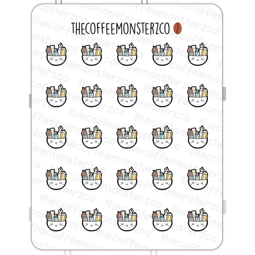 The Coffee Monsterz Co. Emoti Stickers