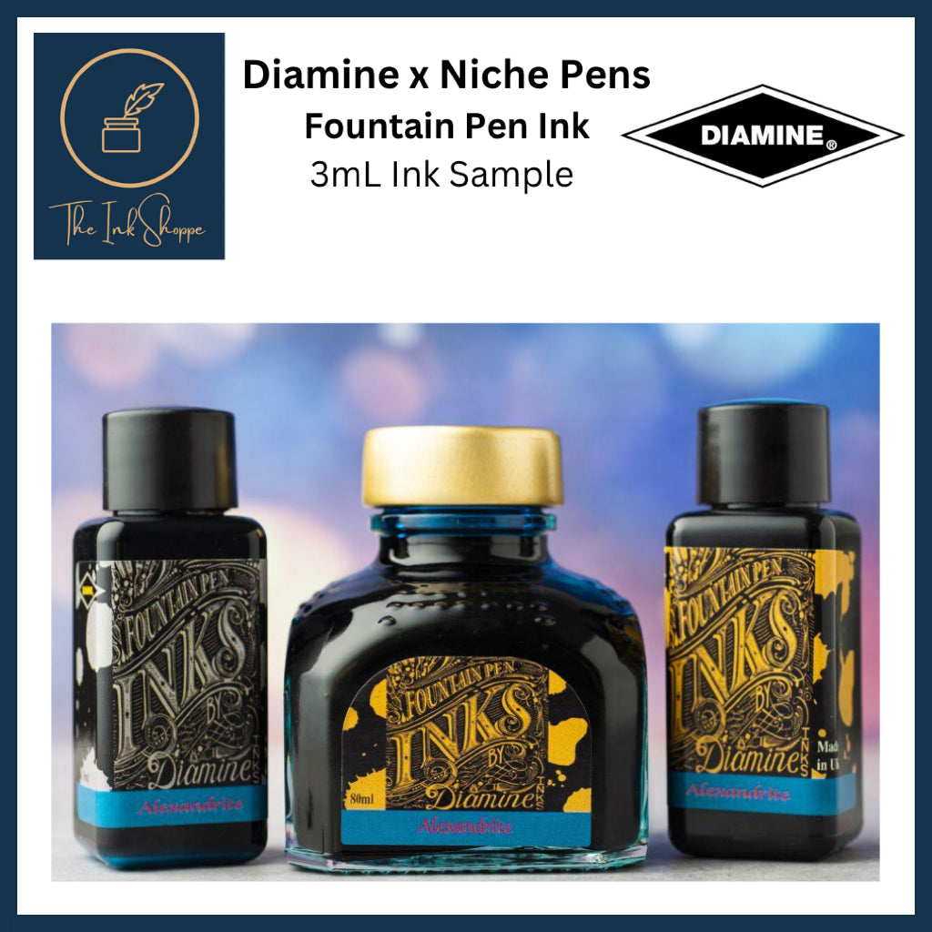 Diamine x Niche Pens Alexandrite Fountain Pen Ink Sample (3mL)