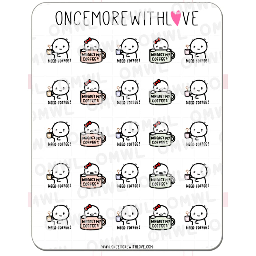 ONCE MORE WITH LOVE Sticker Sheet