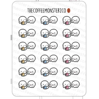 The Coffee Monsterz Co. Emoti Stickers