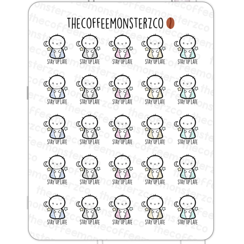 The Coffee Monsterz Co. Emoti Stickers