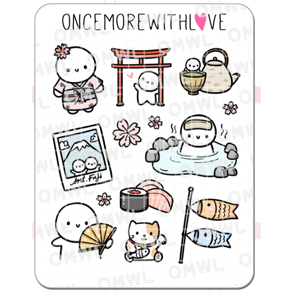 ONCE MORE WITH LOVE Sticker Sheet