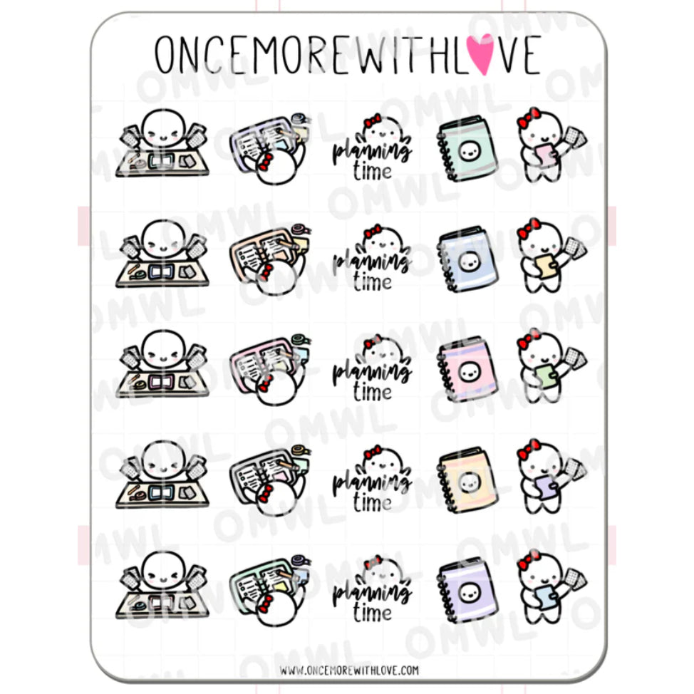 ONCE MORE WITH LOVE Sticker Sheet