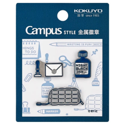 Kokuyo Campus x Eric Enamel Pin Set of 3 Pins