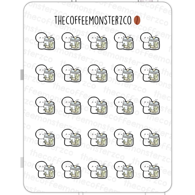 The Coffee Monsterz Co. Emoti Stickers