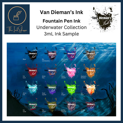 Van Dieman's Underwater Series Fountain Pen Ink Samples (3mL)
