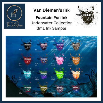 Van Dieman's Underwater Series Fountain Pen Ink Samples (3mL)