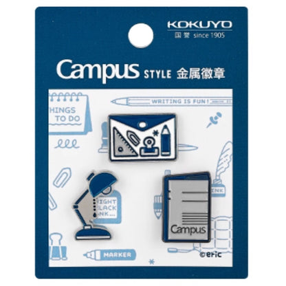 Kokuyo Campus x Eric Enamel Pin Set of 3 Pins