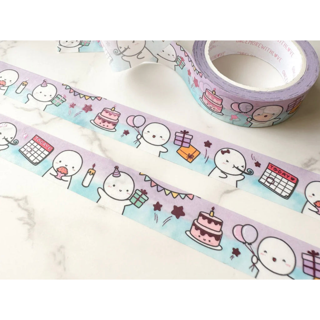 ONCE MORE WITH LOVE Washi Tape in Full Roll