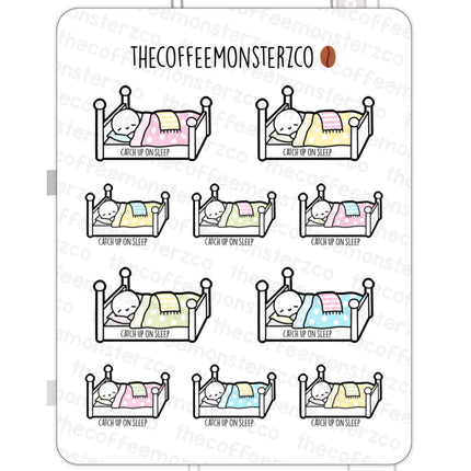 The Coffee Monsterz Co. Emoti Stickers