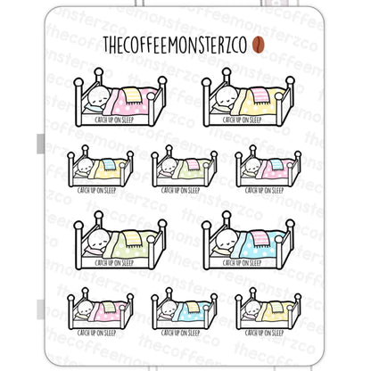 The Coffee Monsterz Co. Emoti Stickers
