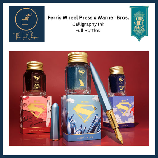 Ferris Wheel Press x Warner Bros. Superman Calligraphy Ink Full Bottle