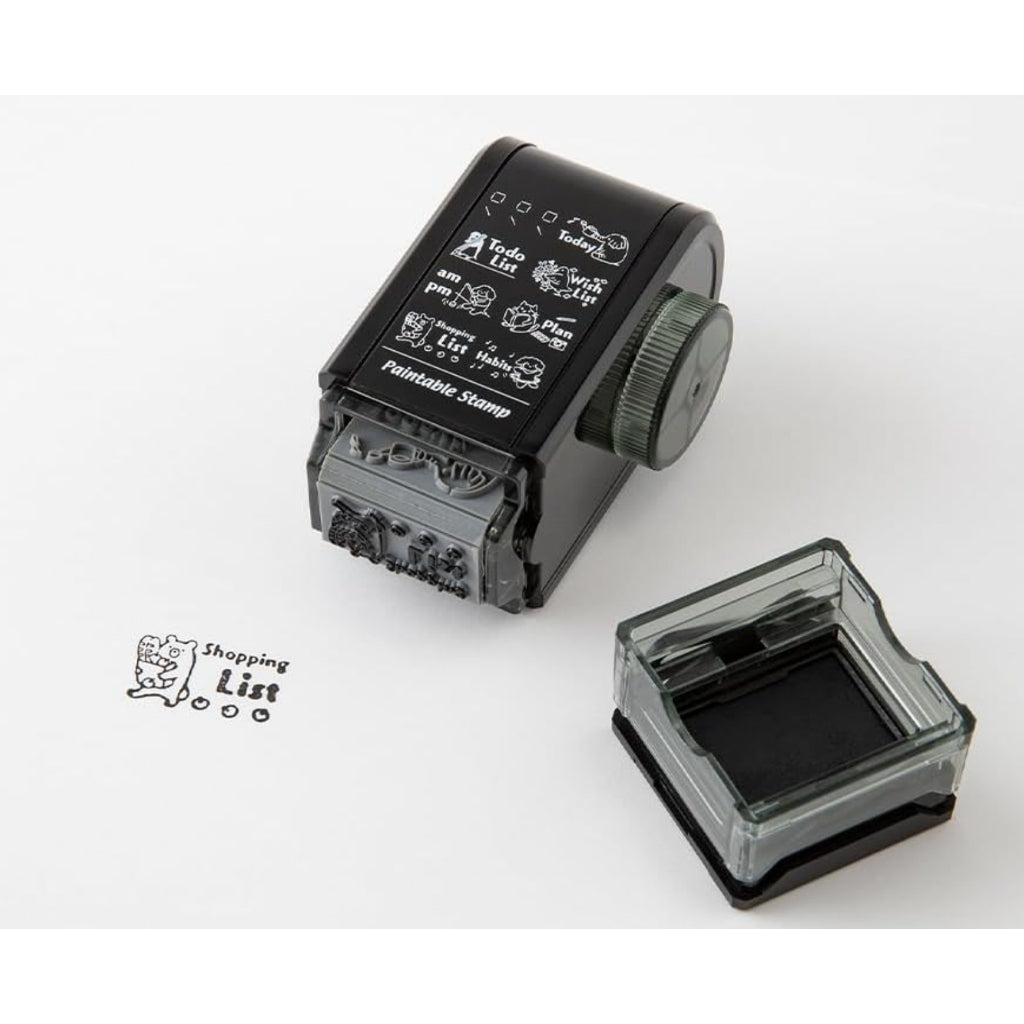 Midori Rotating Paintable Stamp with 8 Designs