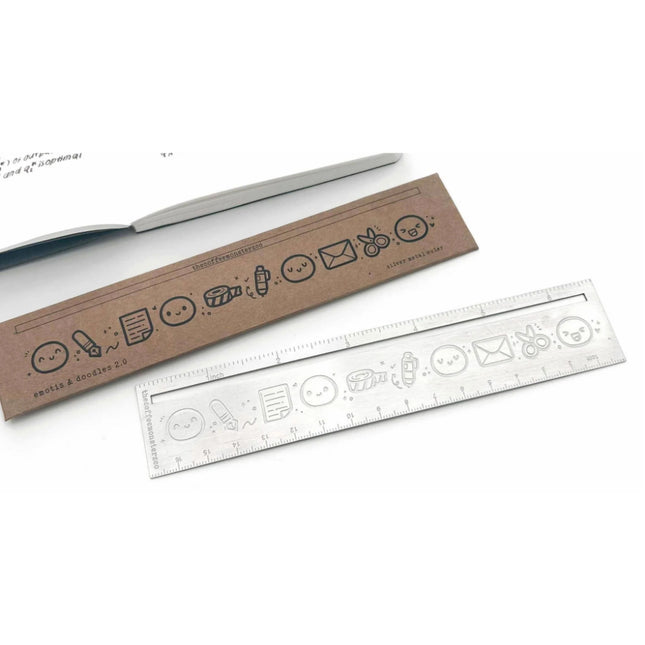 The Coffee Monsterz Co Emoti Metal Ruler