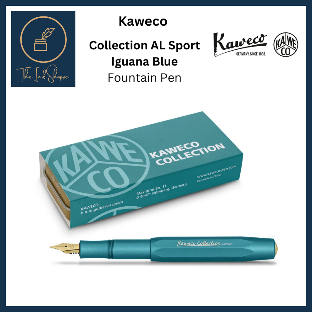 Kaweco Collection AL Sport Fountain Pen Iguana Blue Limited Edition 2022
