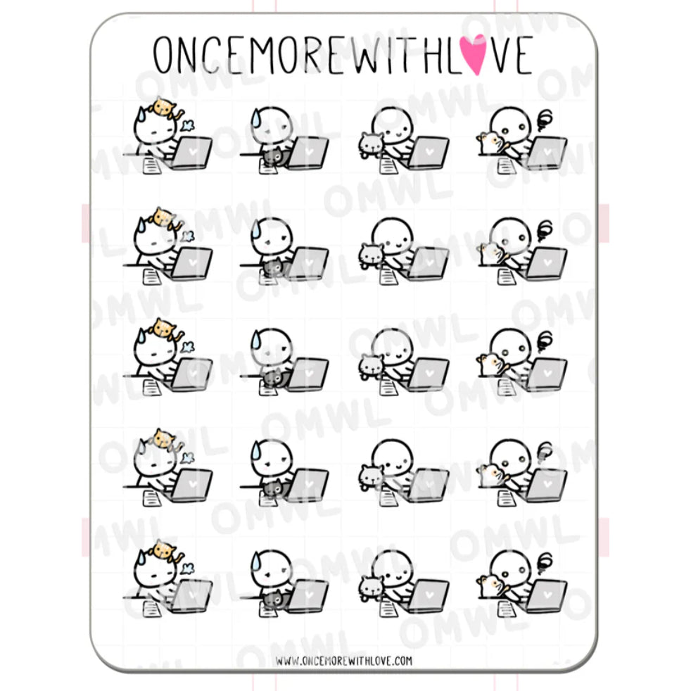 ONCE MORE WITH LOVE Sticker Sheet