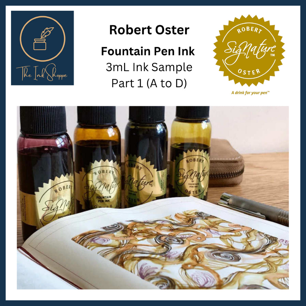 Robert Oster Fountain Pen Ink Samples (3mL) Part 1 (A to D)
