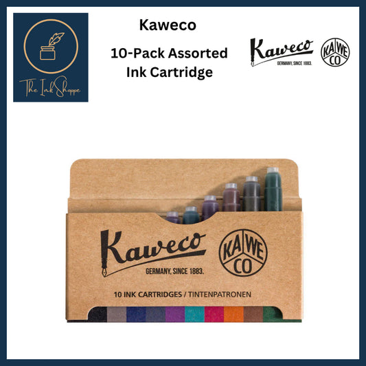 Kaweco 10-Pack Fountain Pen Ink Cartridge Assorted Colour Mix