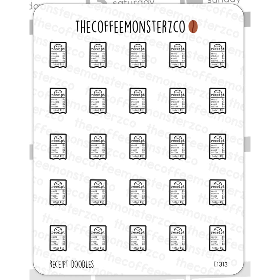 The Coffee Monsterz Co. Doodle Sticker