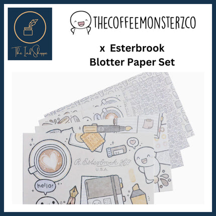 The Coffee Monsterz Co. x Esterbrook Blotter Paper Set