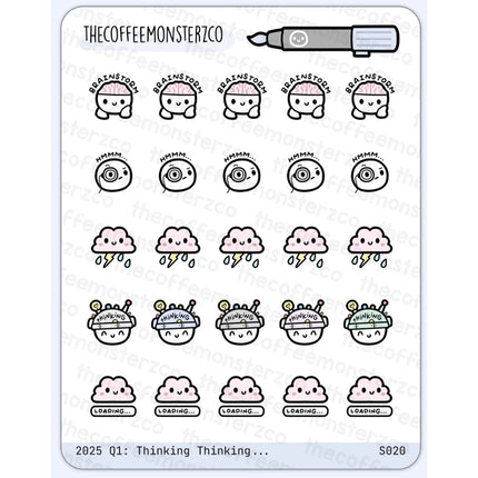 The Coffee Monsterz Co. Sticker Sheet