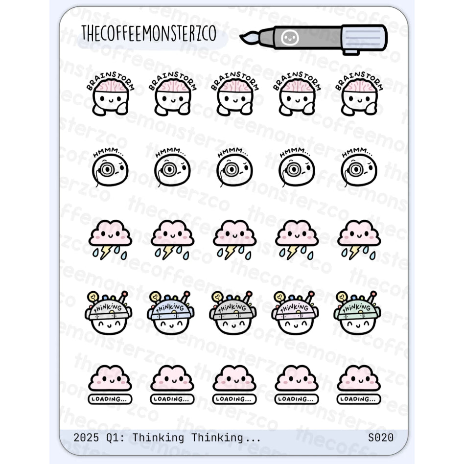 The Coffee Monsterz Co. Sticker Sheet
