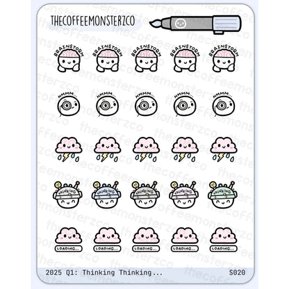 The Coffee Monsterz Co. Sticker Sheet