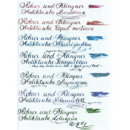 Rohrer & Klingner Antique Traditional Fountain Pen Ink Sample (3mL)