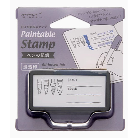 Midori Women's Stationery Expo Limited Edition Special Design Paintable Stamp