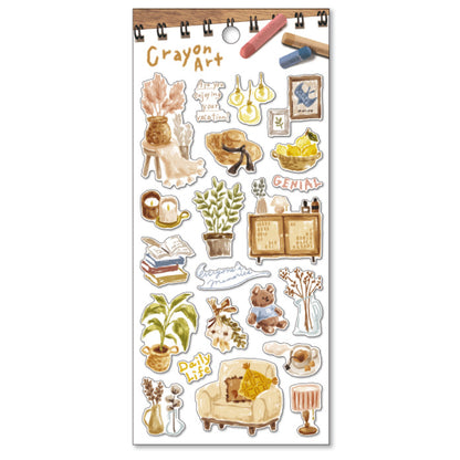 Mind Wave Crayon Art Stickers