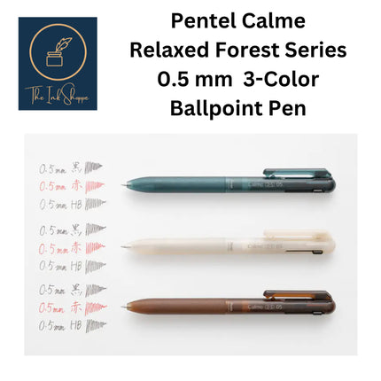 Pentel Calme Relaxed Forest Series 0.5mm Multi-Function Pen