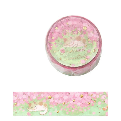 BGM 20mm x 5m Washi Tape with Gold-Foil Stamping